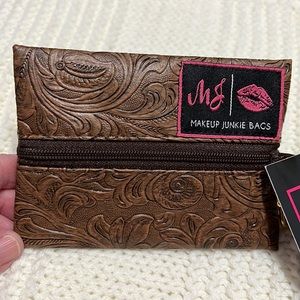 Makeup Junkie bag mini wallet / card holder NWT